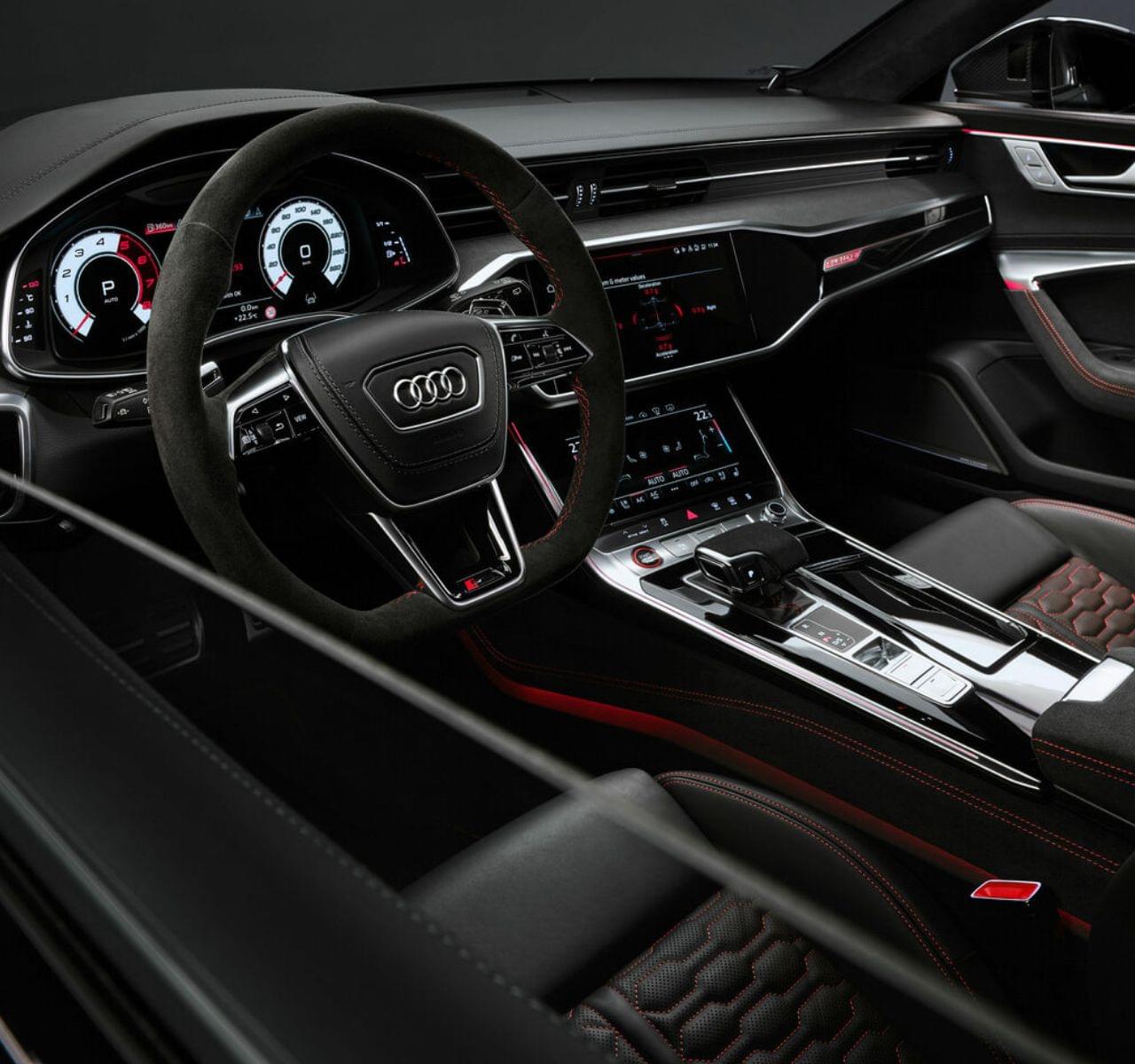 audi rs 6 wnętrze